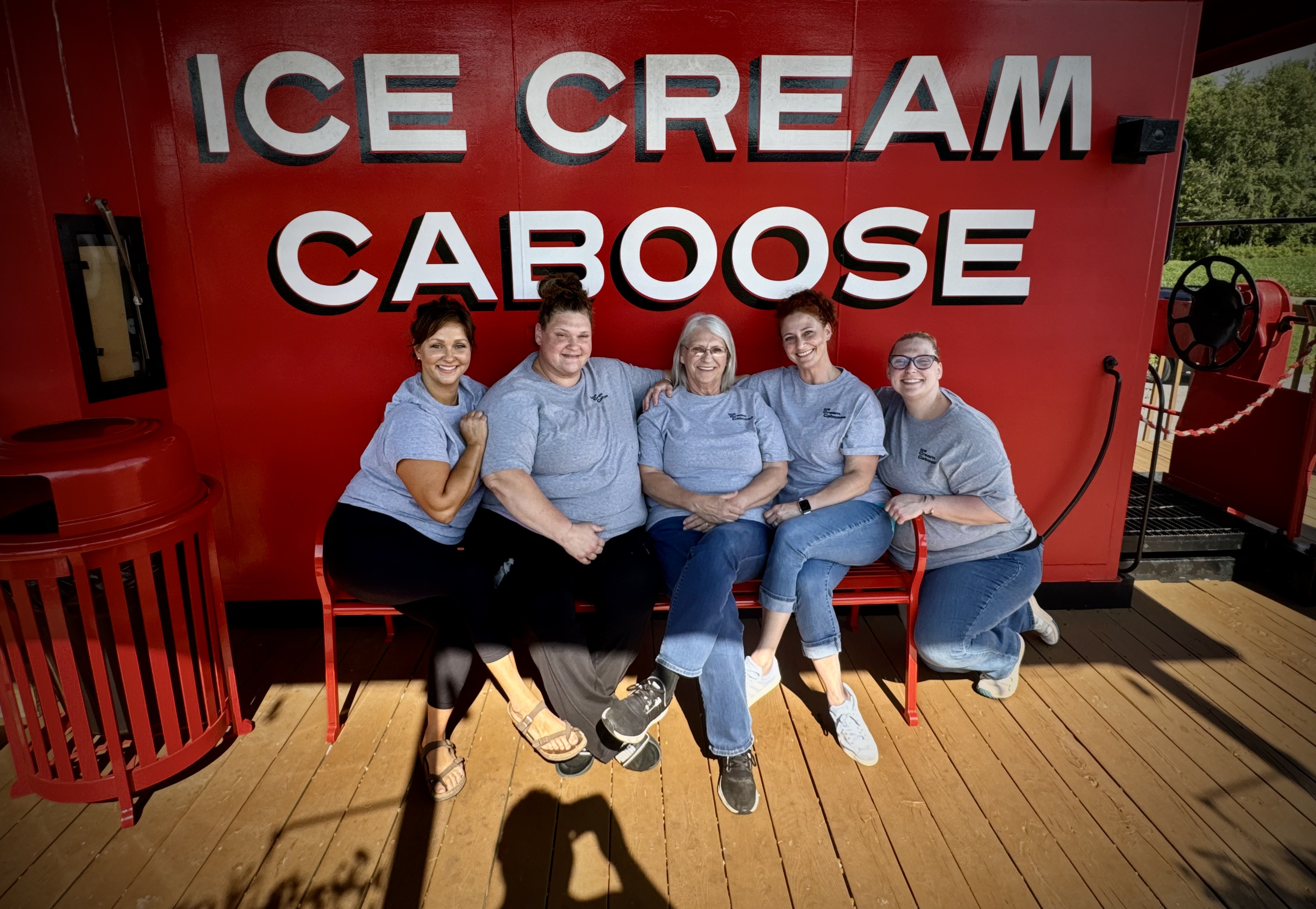 The Ice Cream Caboose, a converted 1980 B&O train caboose in Alto, Michigan